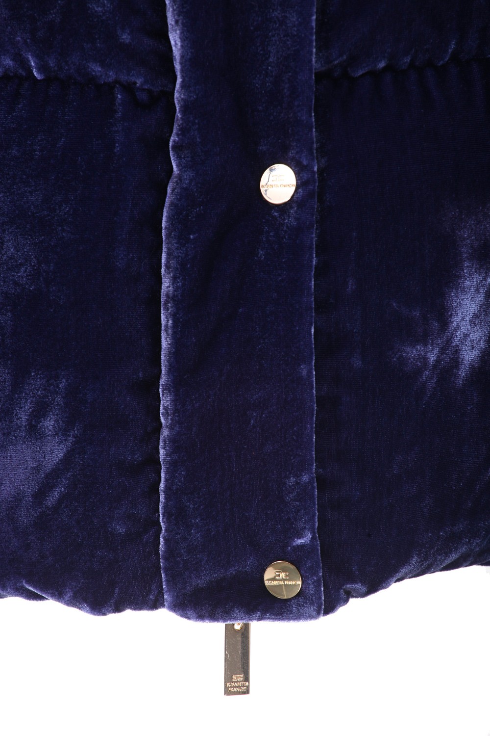 shop ELISABETTA FRANCHI  Piumino: Elisabetta Franchi piumino crop in velluto.
Piumino crop in velluto con collo a cratere. 
È caratterizzato da cappuccio staccabile e logo ricamato in tinta.
Fodera in vela in tinta.
Bottoni in metallo dorato.
Composizione: 75% Viscosa 25% Poliammide.
Fabbricato in Italia.. PI62D36E2-590 number 7860995